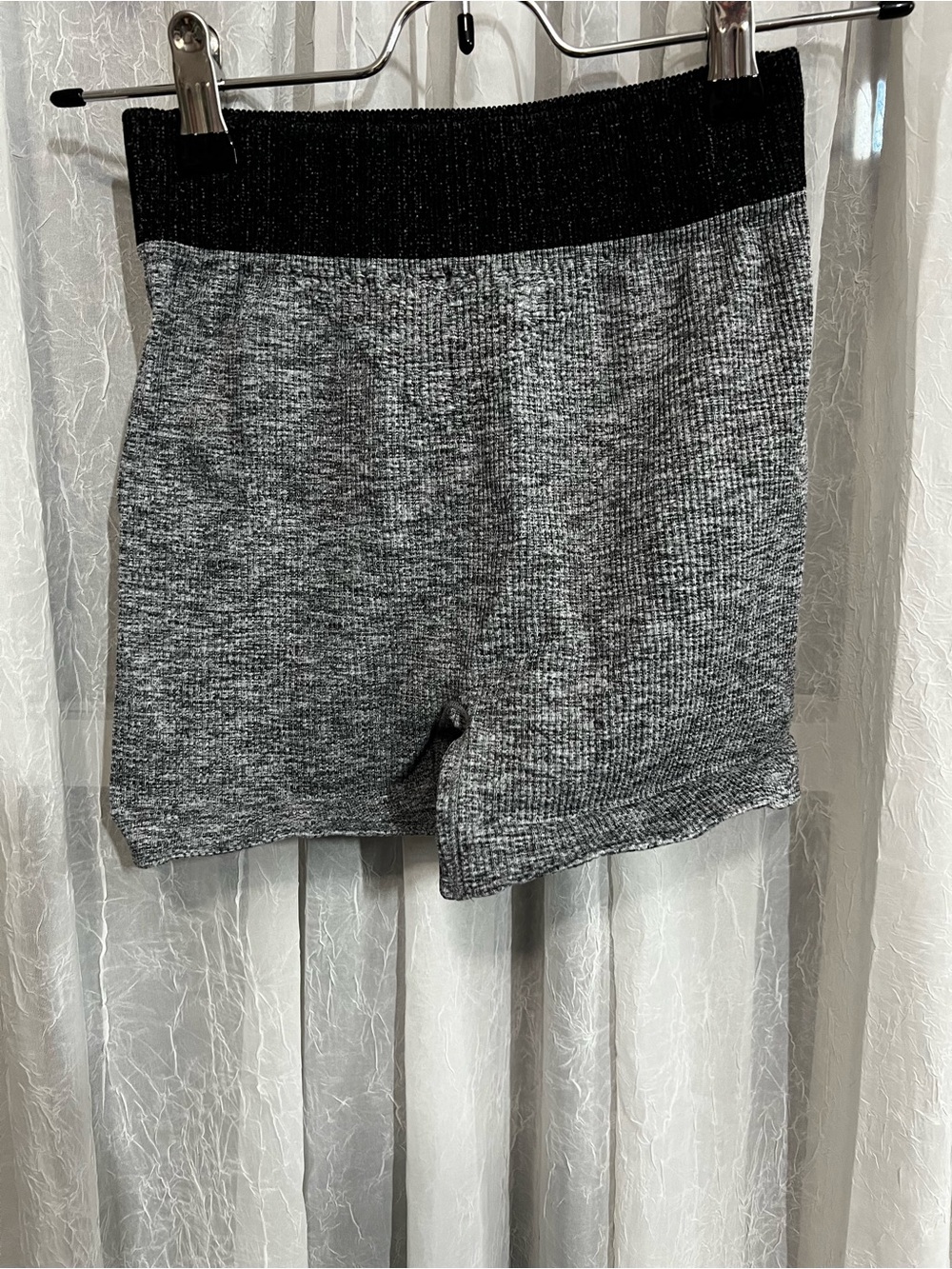 Free People Movement Gray Shorts with Black Waistband - Picture 3 of 4